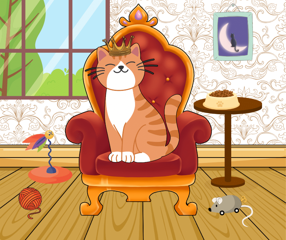 Le chat est le roi de la maison